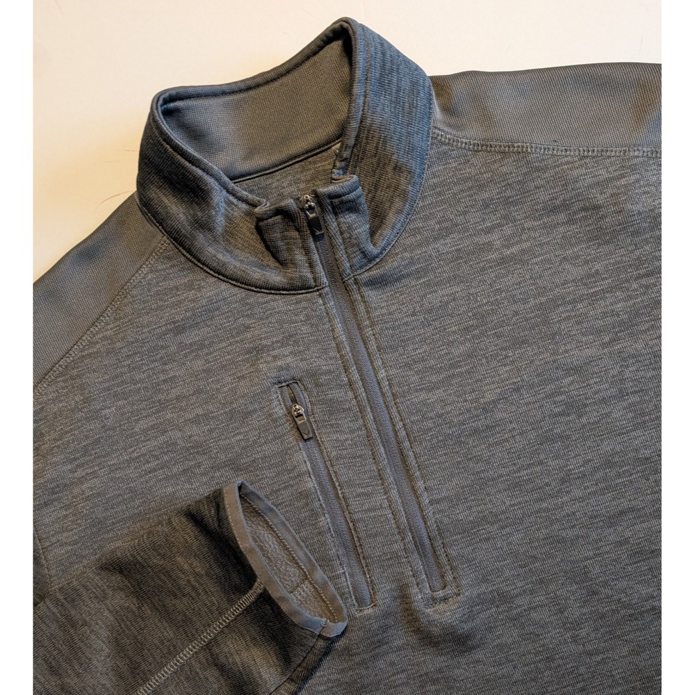Callaway Golf Weather Series Mens L Gray Swing Tech Quarter Zip Pullover NICE!